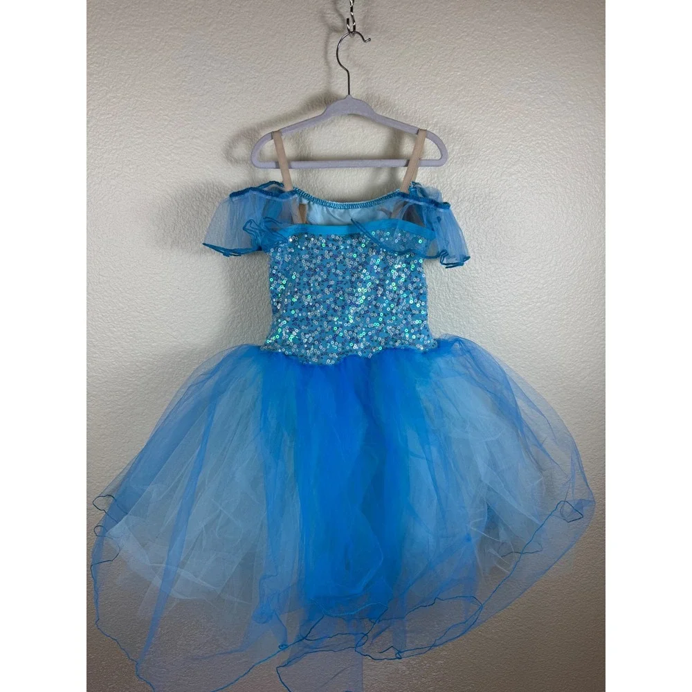 A Wish Come True Ballet Dance Tutu Costume ISC 5 6 Sequin Tulle Fairy Core 20476